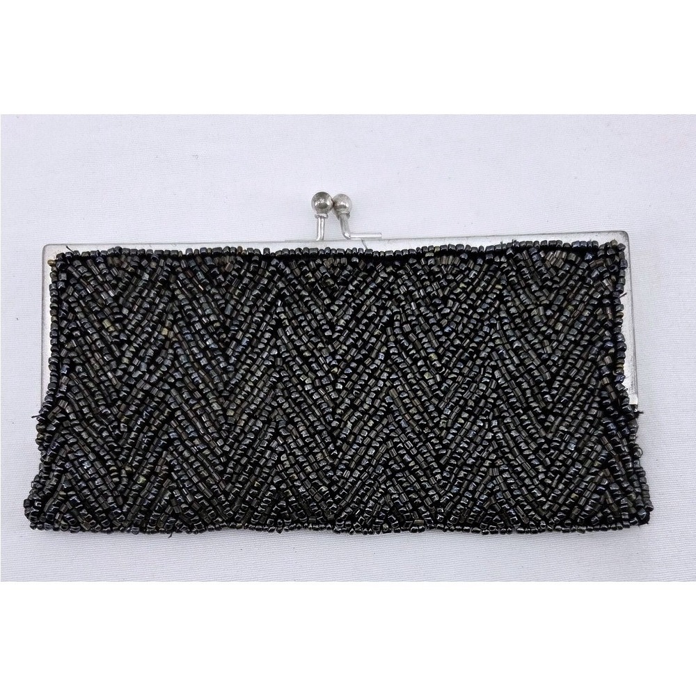 New York & Company Beaded Clutch - Size 8.5x4.5 - Picture 3 of 4